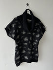 DANIELE ALESSANDRINI - 2000s FUZZY KNIT LONG VEST TOP