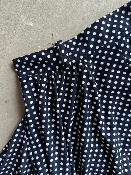 YOHJI YAMAMOTO Y's bis -  S/S 1996 POLKA DOTS FLARED MIDI SKIRT