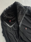 ARRSTON VOLAJU BY KOHSHIN SATOH - 1990s LONG TECHNICAL JACKET WITH FAUX FUR TRIM