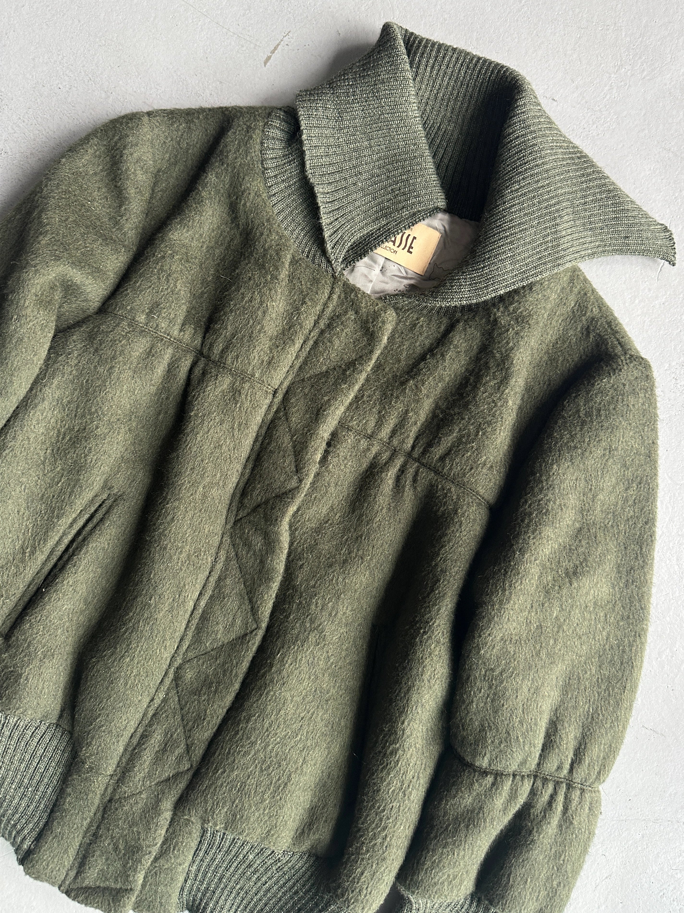 ALVIERO MARTINI - F/W 2009 BOMBER JACKET WITH ELONGATED RIBBED CUFFS