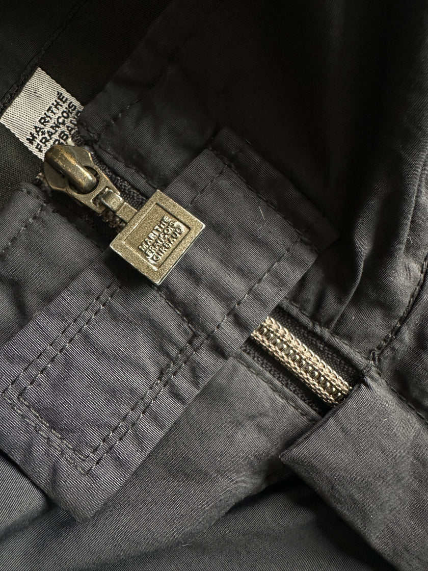 MARITHÉ + FRANÇOIS GIRBAUD - 1990s LIGHTWEIGHT ZIP UP JACKET WITH VELCRO TAB AT COLLAR