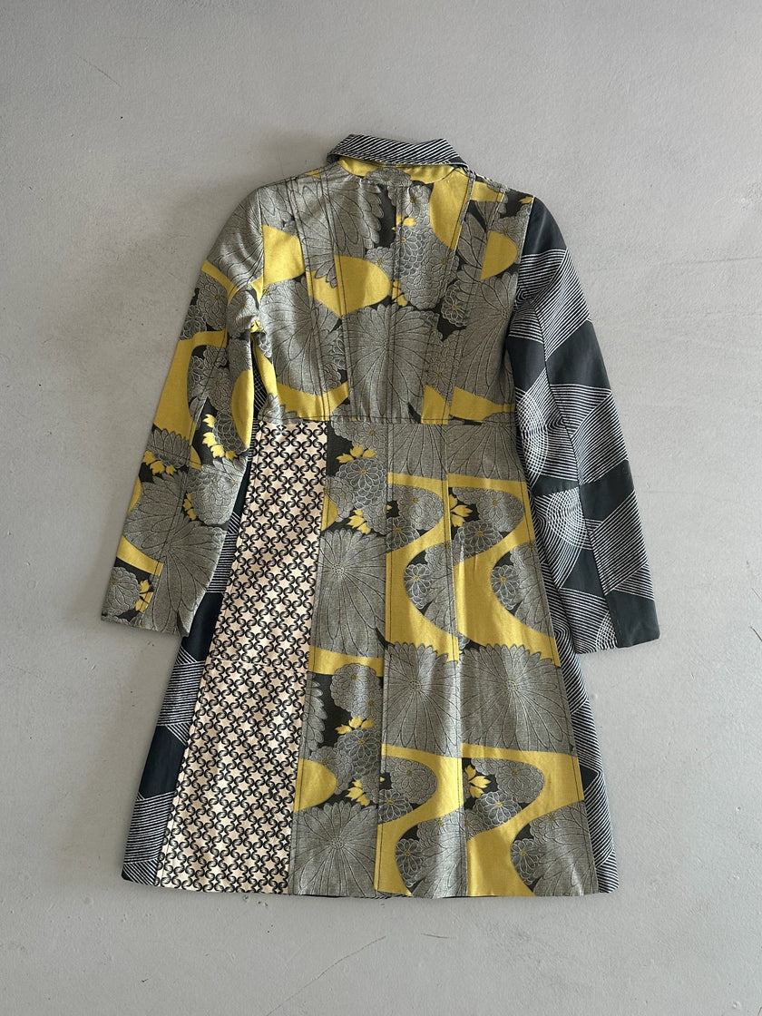 CUSTO BARCELONA - F/W 2002 PANELED LONG JACKET