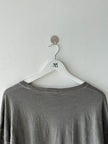 ISSEY MIYAKE - 1990s LOOSE FIT CREW NECK CRINKLED LONG SLEEVE TOP