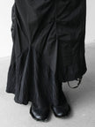 FRENCH LABEL early 2000s PANELED ASYMMETRIC MAXI SKIRT
