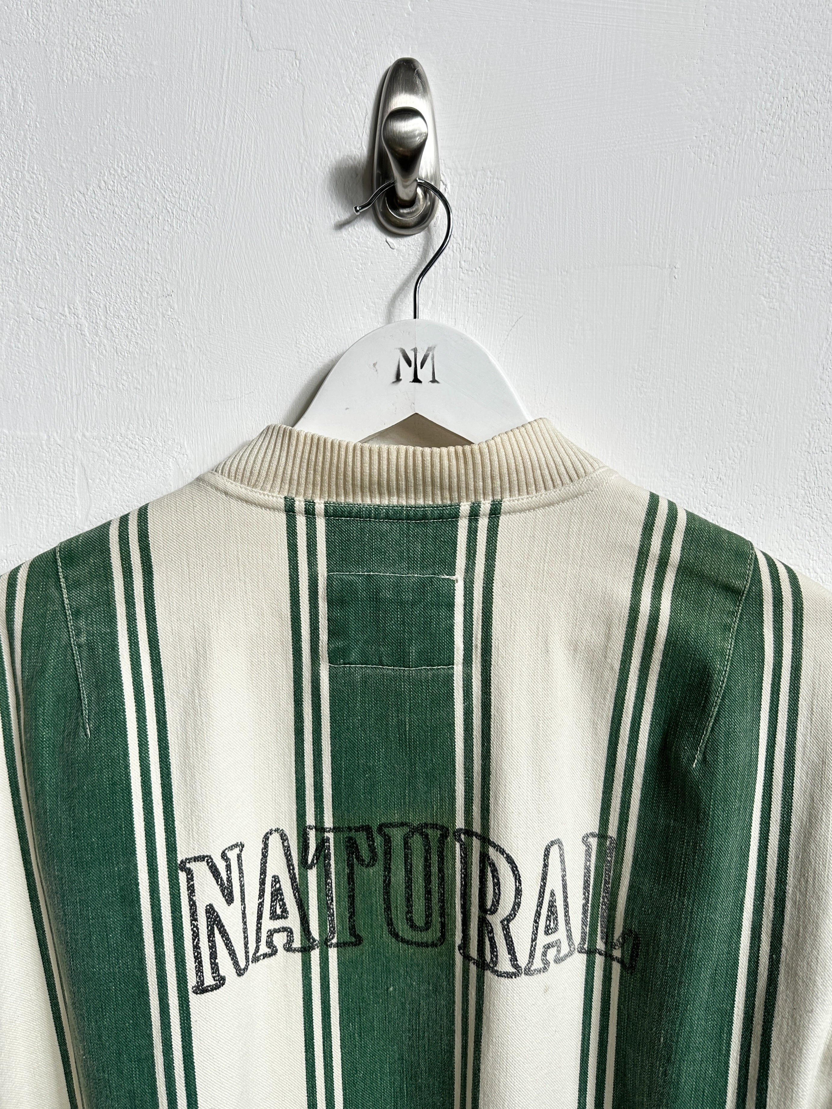 ARMANI JEANS - S/S 1992-1993 STRIPED COTTON BOMBER JACKET