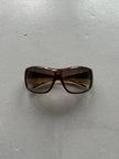 PRADA - 1990s OVERSIZED WRAP AROUND SUNGLASSES