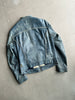 ARMANI JEANS - 2000s DISTRESSED LEATHER JACKET