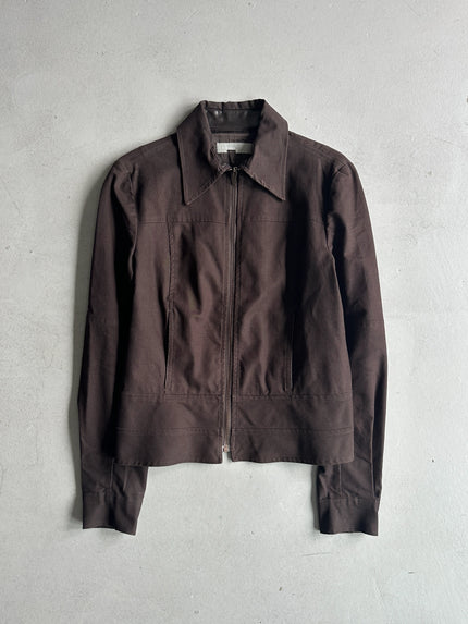 ICEBERG - 1990s STRAIGHT FIT JACKET WITH LEATHER TRIMS