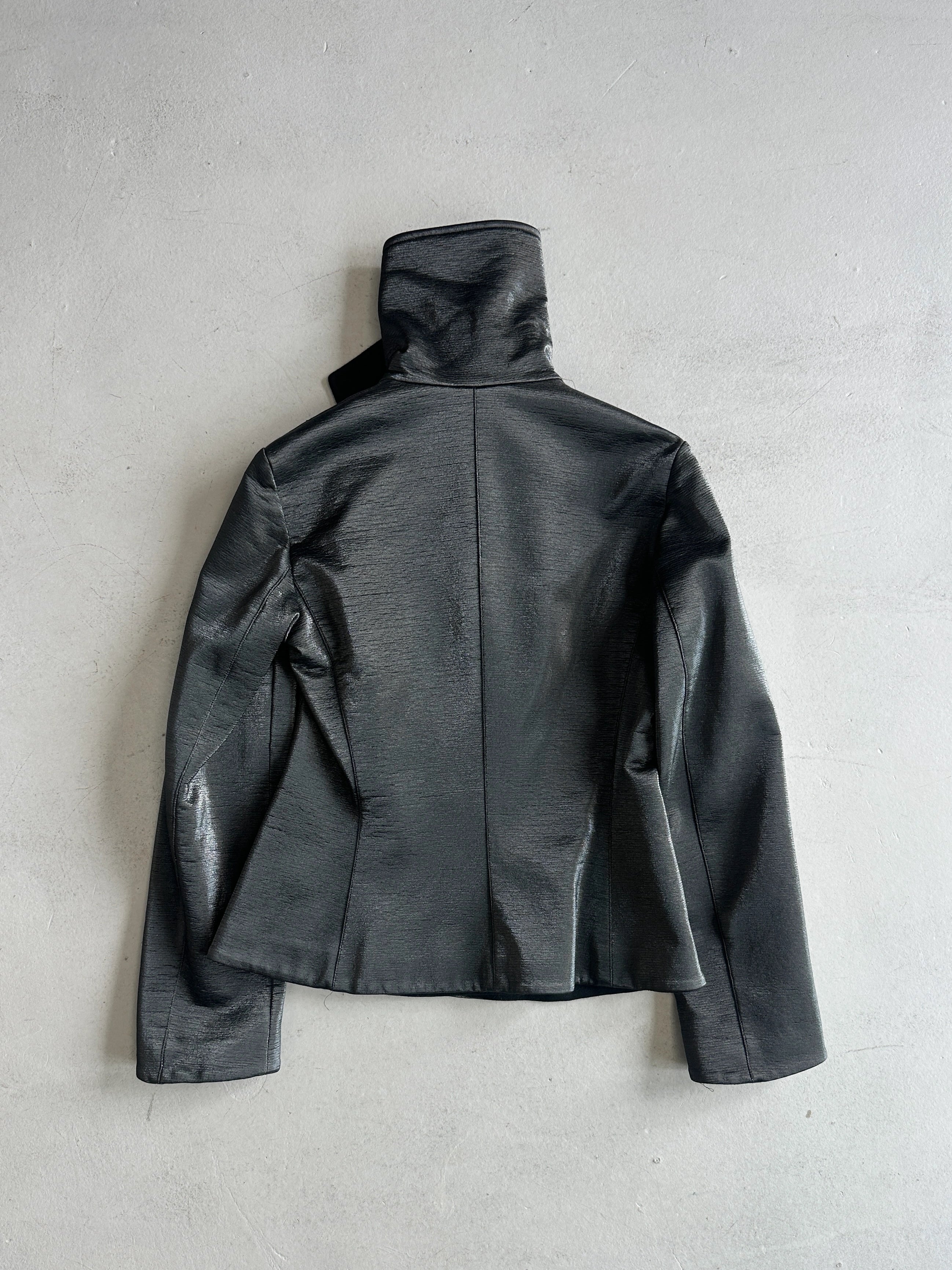 EMPORIO ARMANI - F/W 2002 METALLIC FINISH DOUBLE BREASTED JACKET