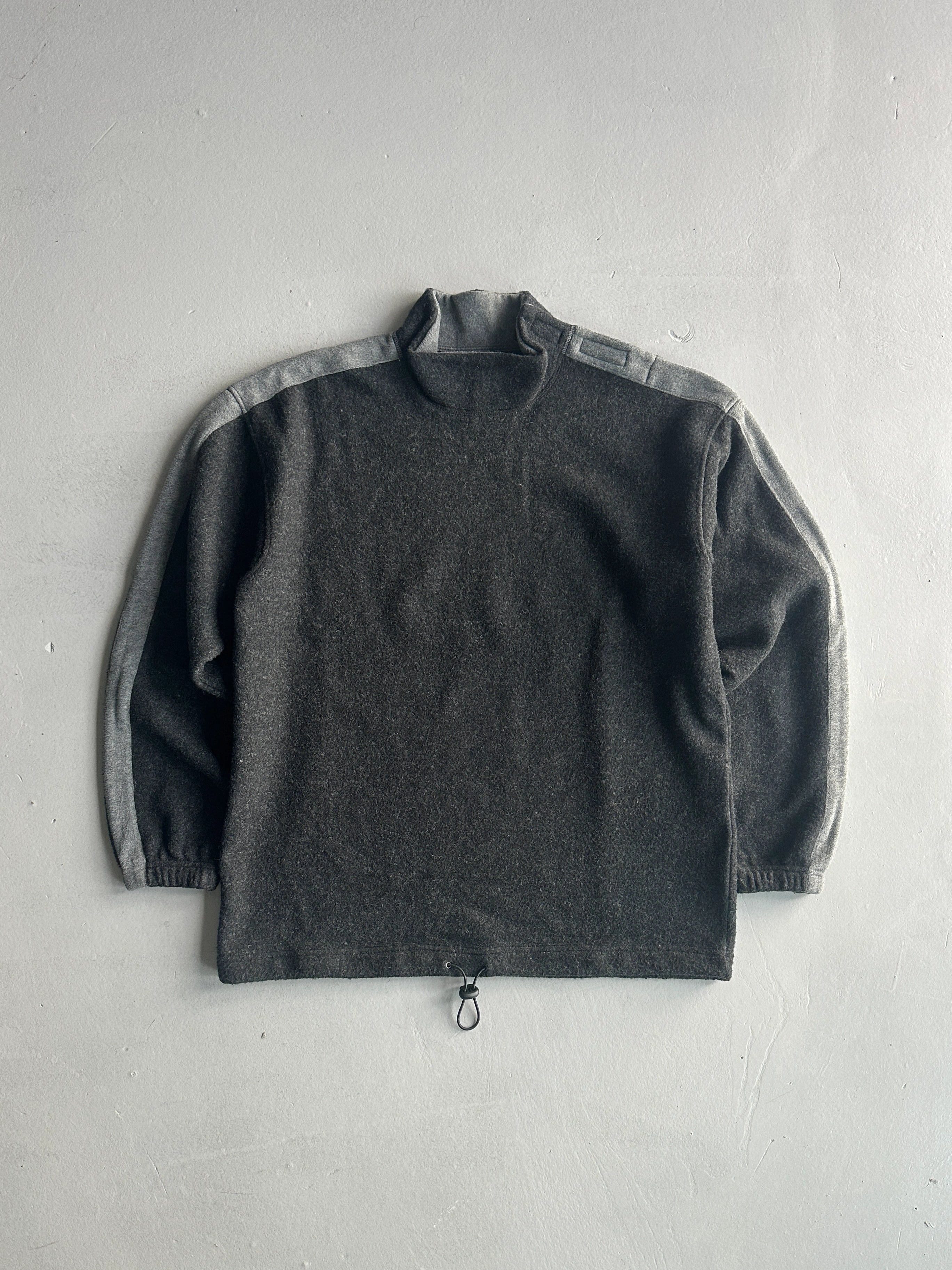 ARMANI JEANS - 1990s FUNNEL NECK WOOL SWEATER