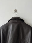 VERSACE - 1990S LEATHER BOMBER JACKET