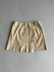 PATRIZIA PEPE - 1990s SUEDE WRAP MINI SKIRT