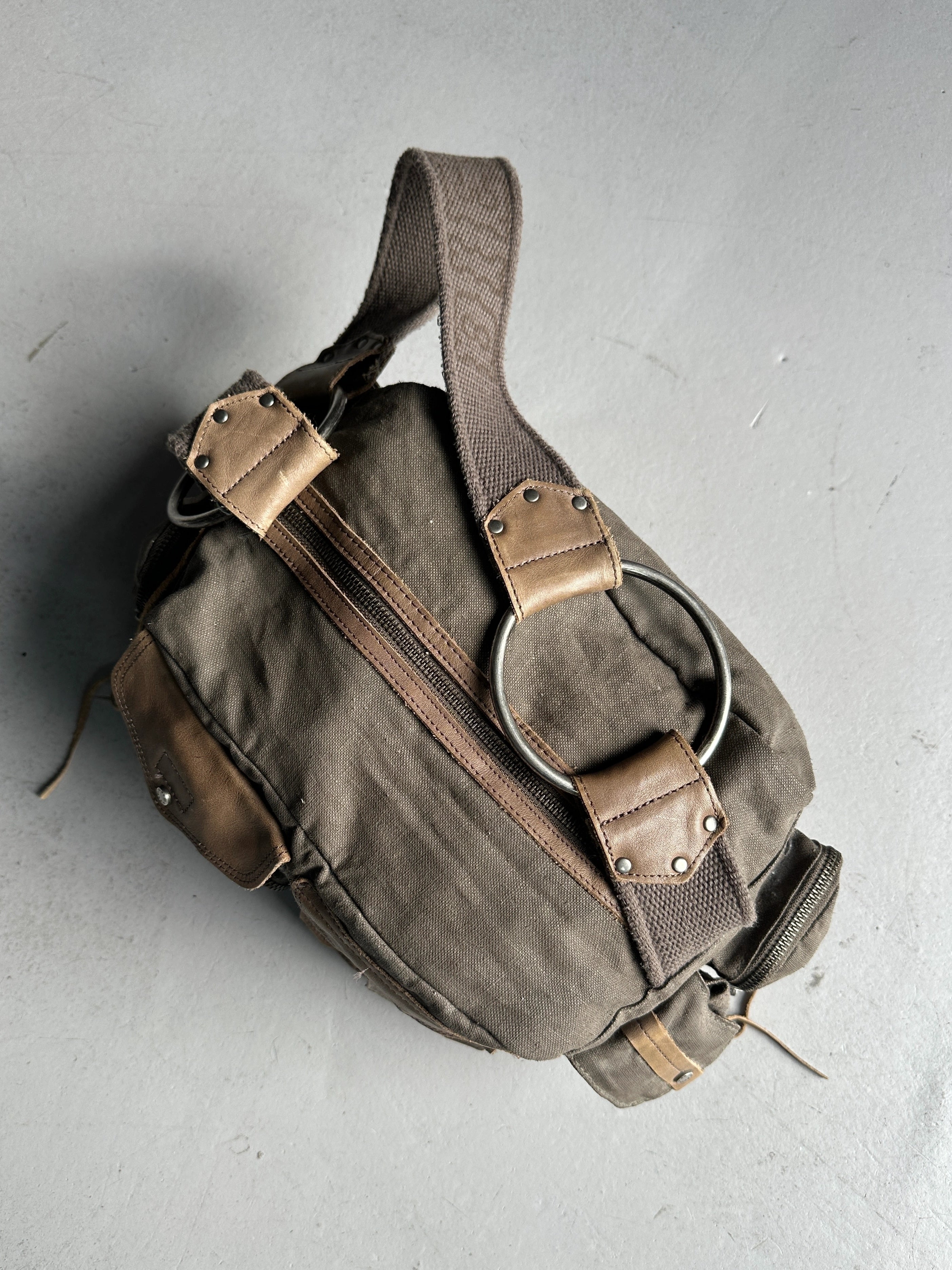 DIESEL SPARE PARTS - 2000s WAXED CANVAS CARGO BAG