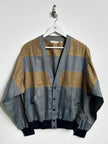ITALIAN LABEL 1980s LINEN BLOUSON JACKET
