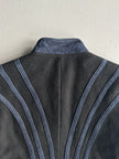 EMPORIO ARMANI - 1980s MAJORETTE WOOL JACKET WITH DENIM DETAILS