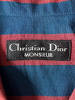 CHRISTIAN DIOR - 1990s STRIPED HALF SLEEVE SHIRT