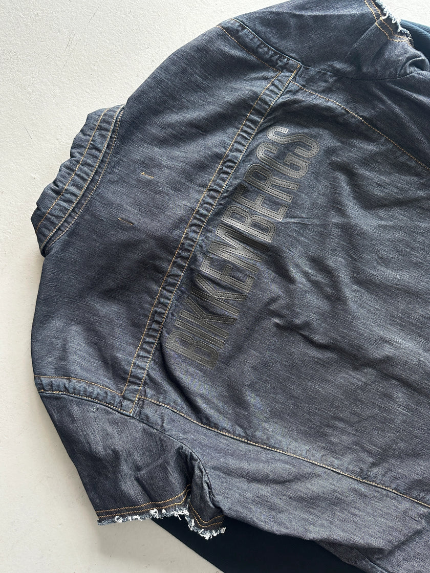 BIKKEMBERGS - 2000s LAYERED DENIM SHIRT