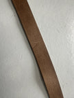 GIANFRANCO FERRÉ -  early 2000s WAXED LEATHER BELT WITH METAL BUCKLE