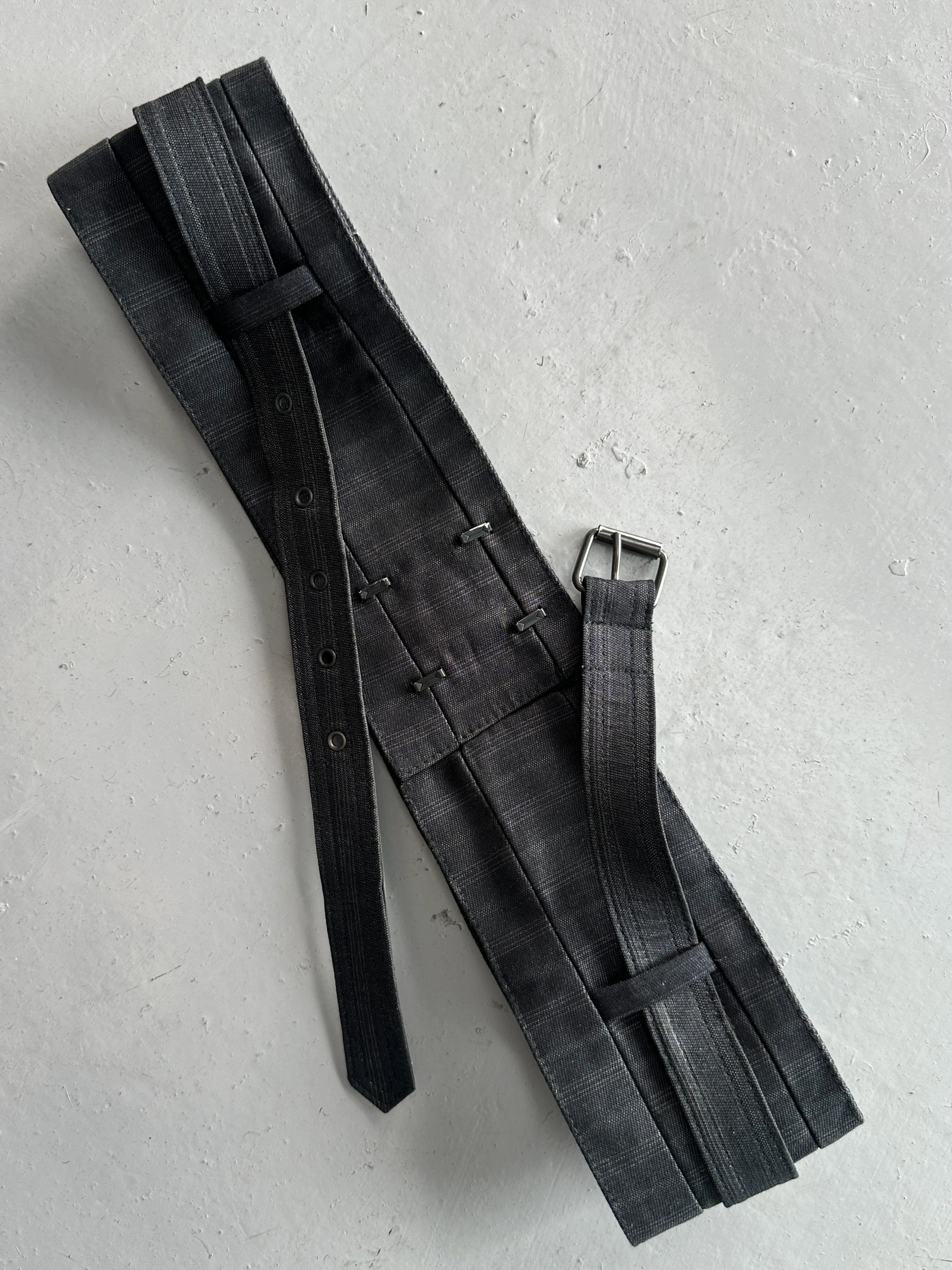 NEIL BARRETT - early 2000s LINEN WAIST BELT