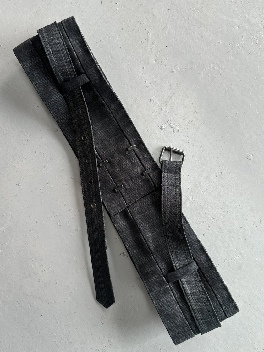 NEIL BARRETT - early 2000s LINEN WAIST BELT