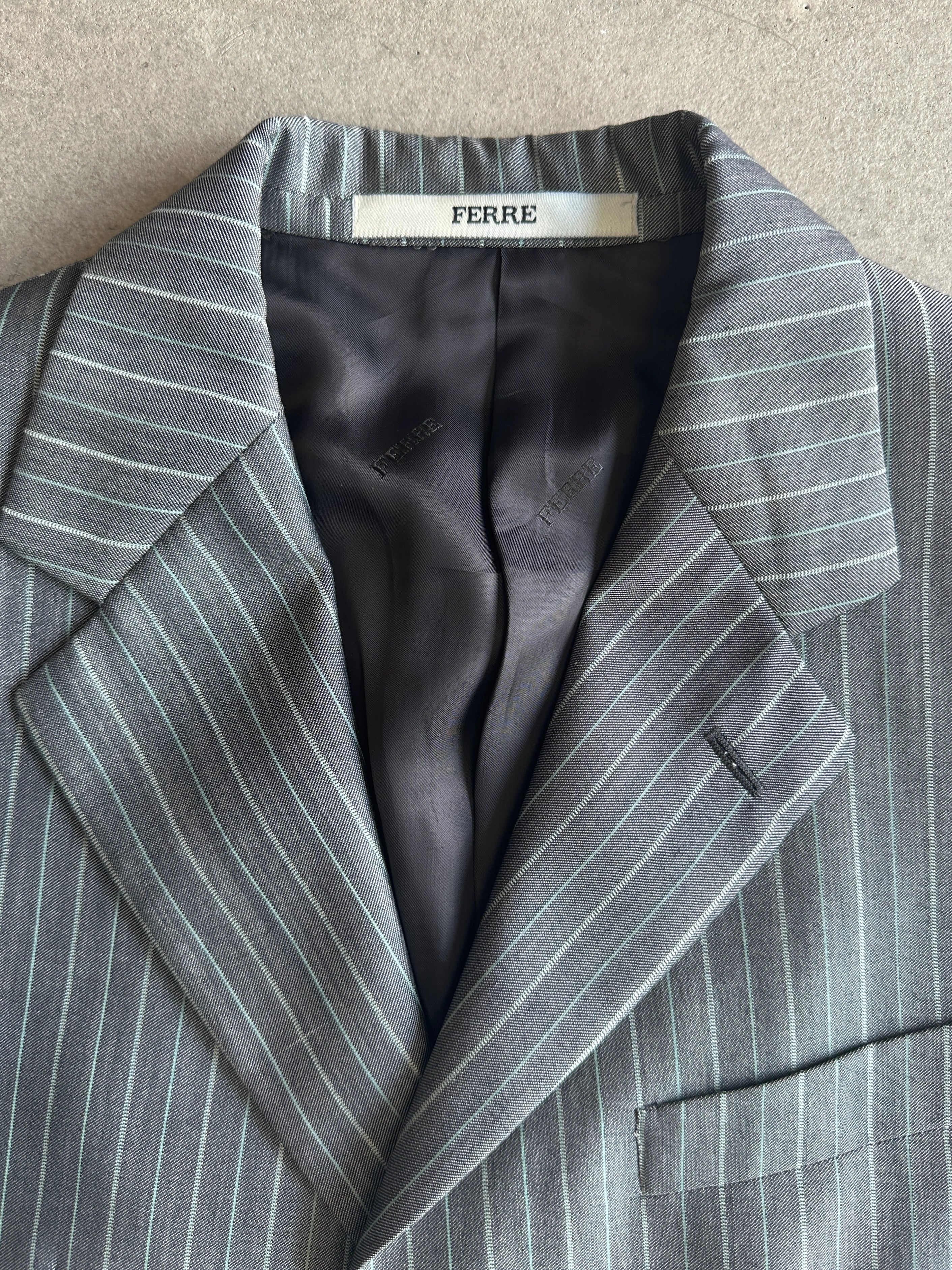 GIANFRANCO FERRÉ - ARCHIVE 1990s PINSTRIPE SUIT