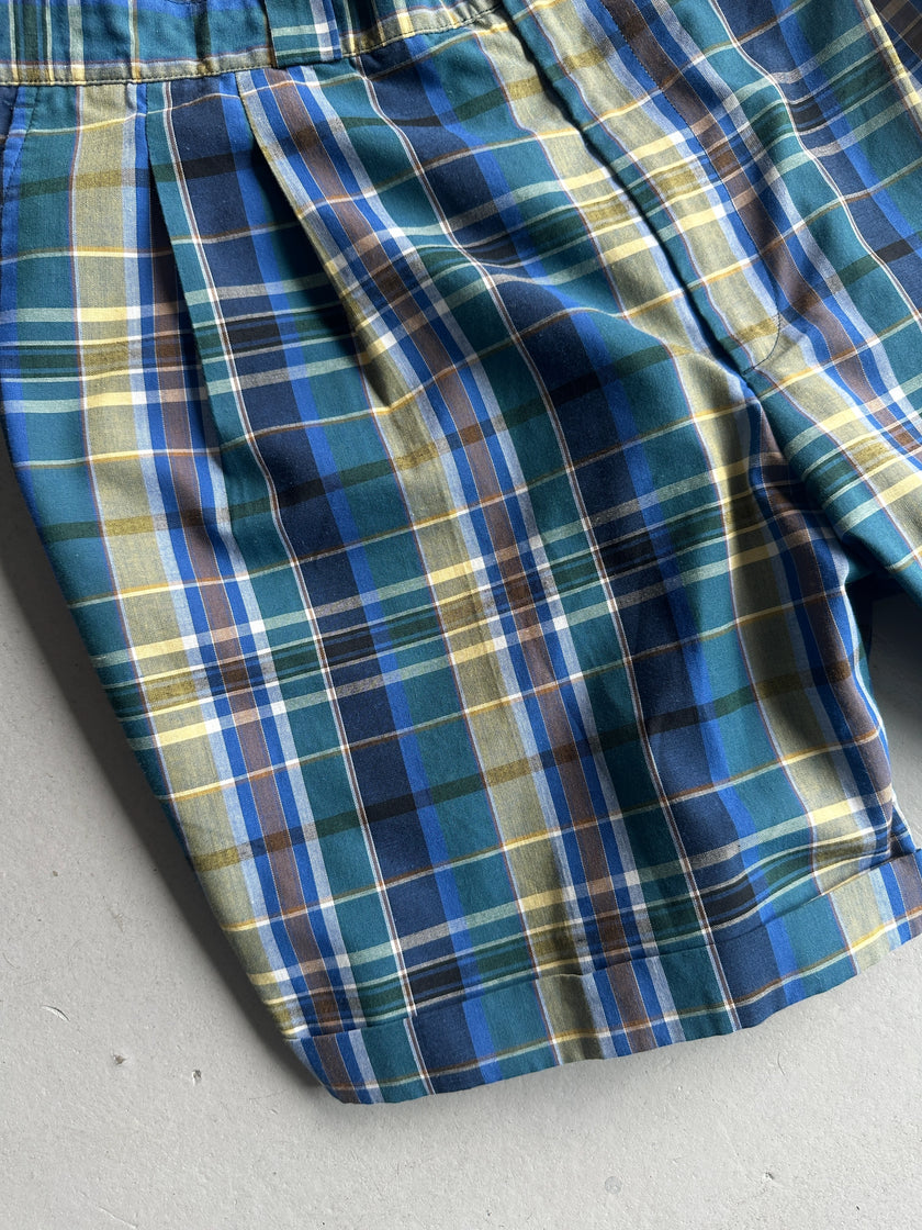 BURBERRYS - 1990s FRONT PLEATS BERMUDA SHORTS