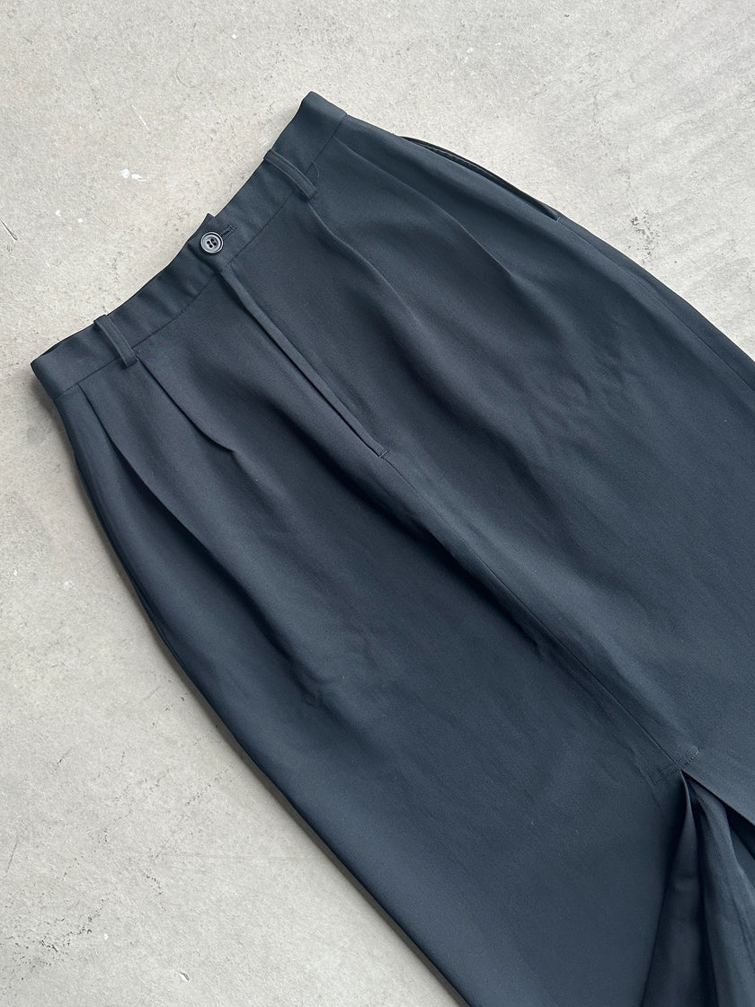 YOHJI YAMAMOTO Y's -  A/W 1994 FRONT PLEATS MIDI LENGTH SKIRT