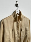 ITALIAN LABEL 1980s LINEN BLOUSON JACKET