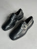 BYBLOS - 1980s MONK LEATHER SHOES