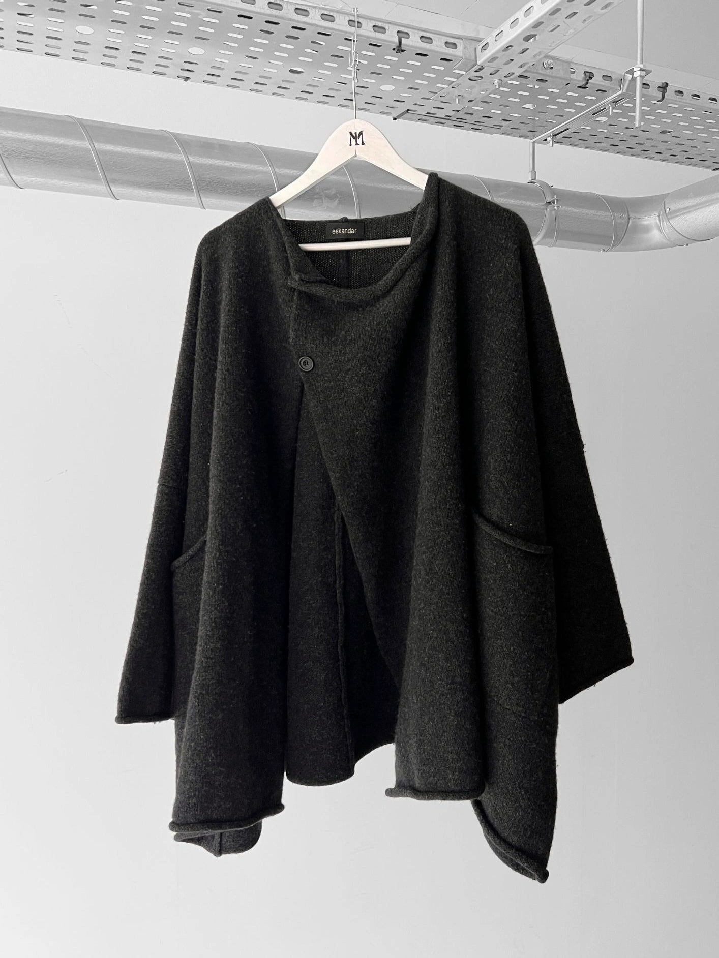 ESKANDAR - 1990s OVERSIZED ASYMMETRICAL WOOL COAT