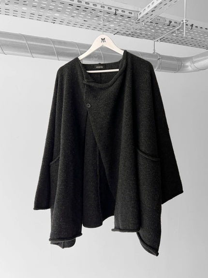 ESKANDAR - 1990s OVERSIZED ASYMMETRICAL WOOL COAT