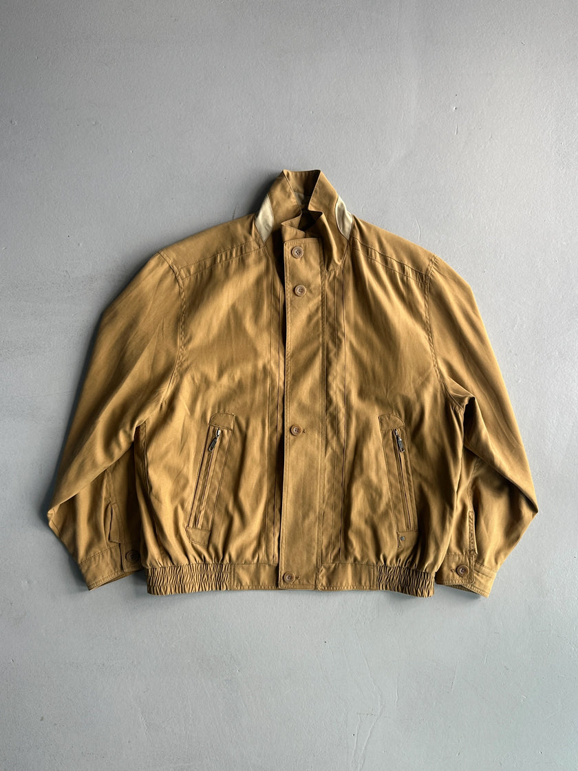 PAUL SMITH - 1990s FUNNEL NECK LIGHT BOMBER JACKET