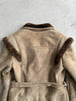 SHEARLING JACKET WITH BELT