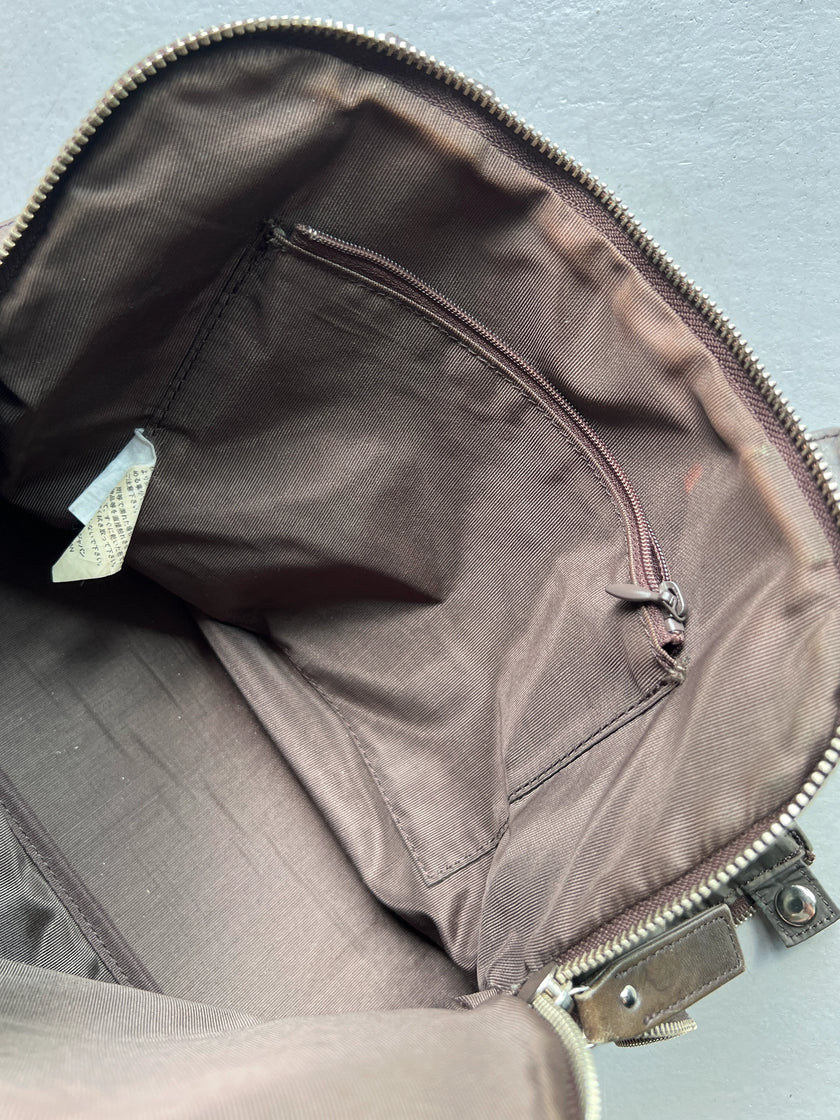 YOHJI YAMAMOTO Y'SACCS - 1990s 2 IN 1 LEATHER AND NYLON BAG