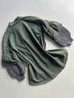 1990s ASYMMETRICAL SHIRT WITH WOOL LAYERED SLEEVE