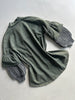 1990s ASYMMETRICAL SHIRT WITH WOOL LAYERED SLEEVE
