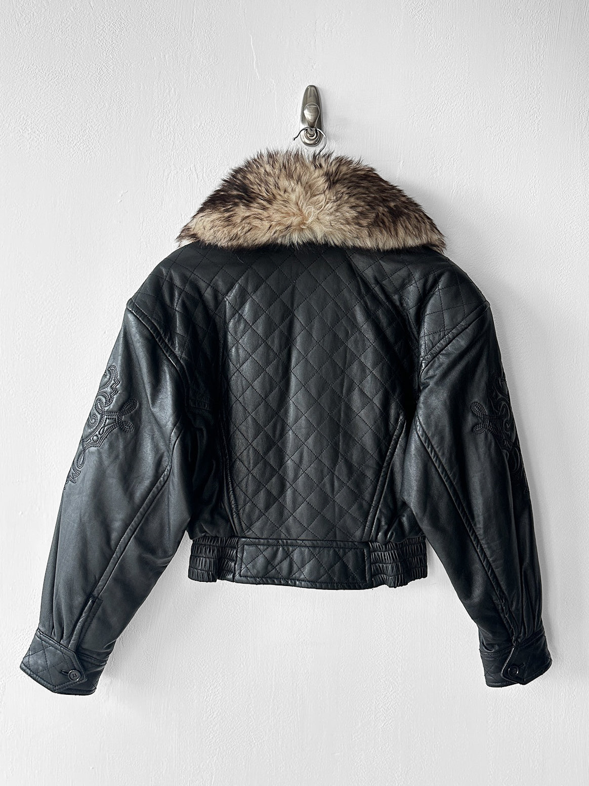 KANSAI YAMAMOTO - 1990s BOXY FIT JACKET WITH DETACHABLE FUR COLLAR