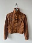 KENZO  - 1980s DENIM JACKET WITH CRINKLED EFFECT WASH
