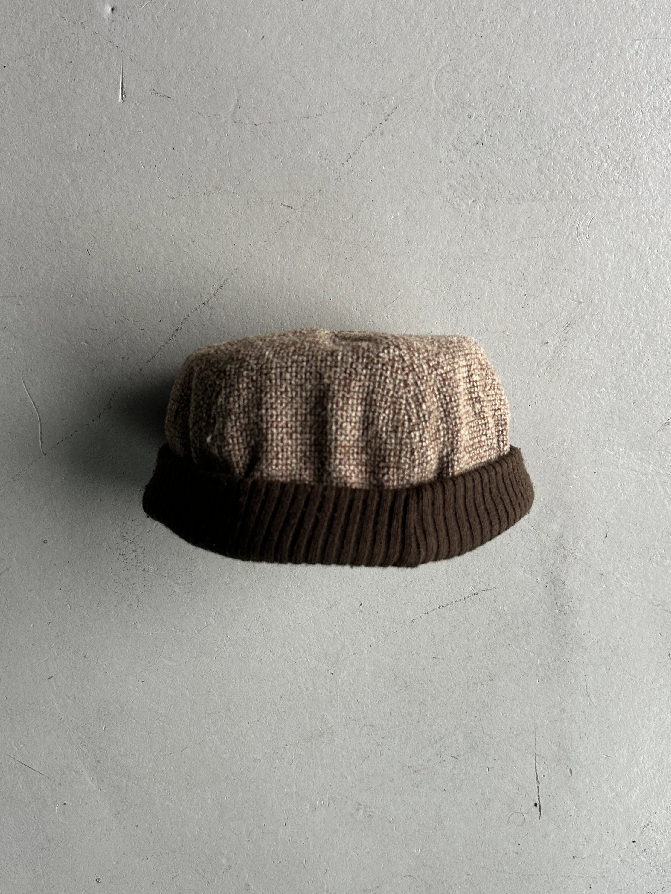 ARMANI JEANS - 1990s TWEED BEANIE HAT