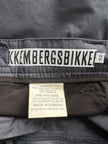 BIKKEMBERGS - 2008 REGULAR FIT TROUSERS WITH LEATHER BACK BELT