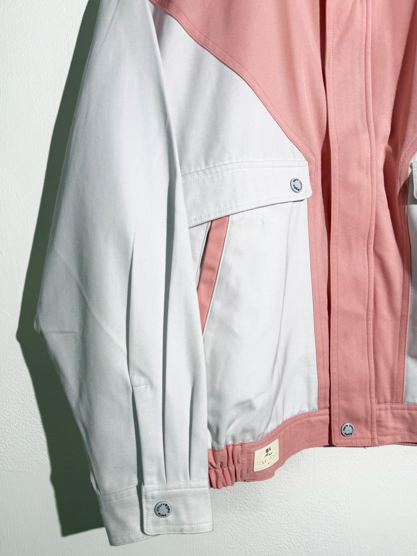 COURRÈGES - 1980s COLOUR BLOCK BOMBER JACKET