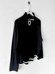 YOHJI YAMAMOTO Y'S - early 1990s LONG SLEEVE TOP WITH BUTTON DETAIL AT COLLAR