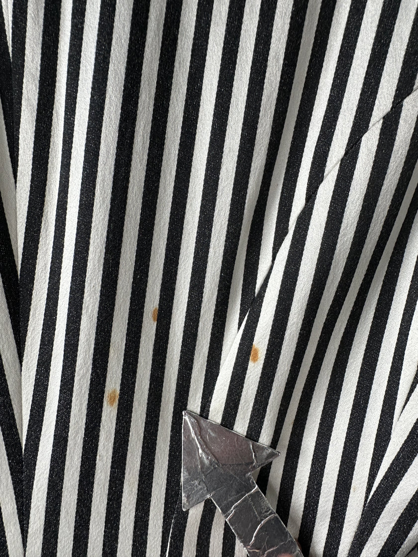 ISSEY MIYAKE - F/W 1995 TAILCOAT STRIPED BLAZER