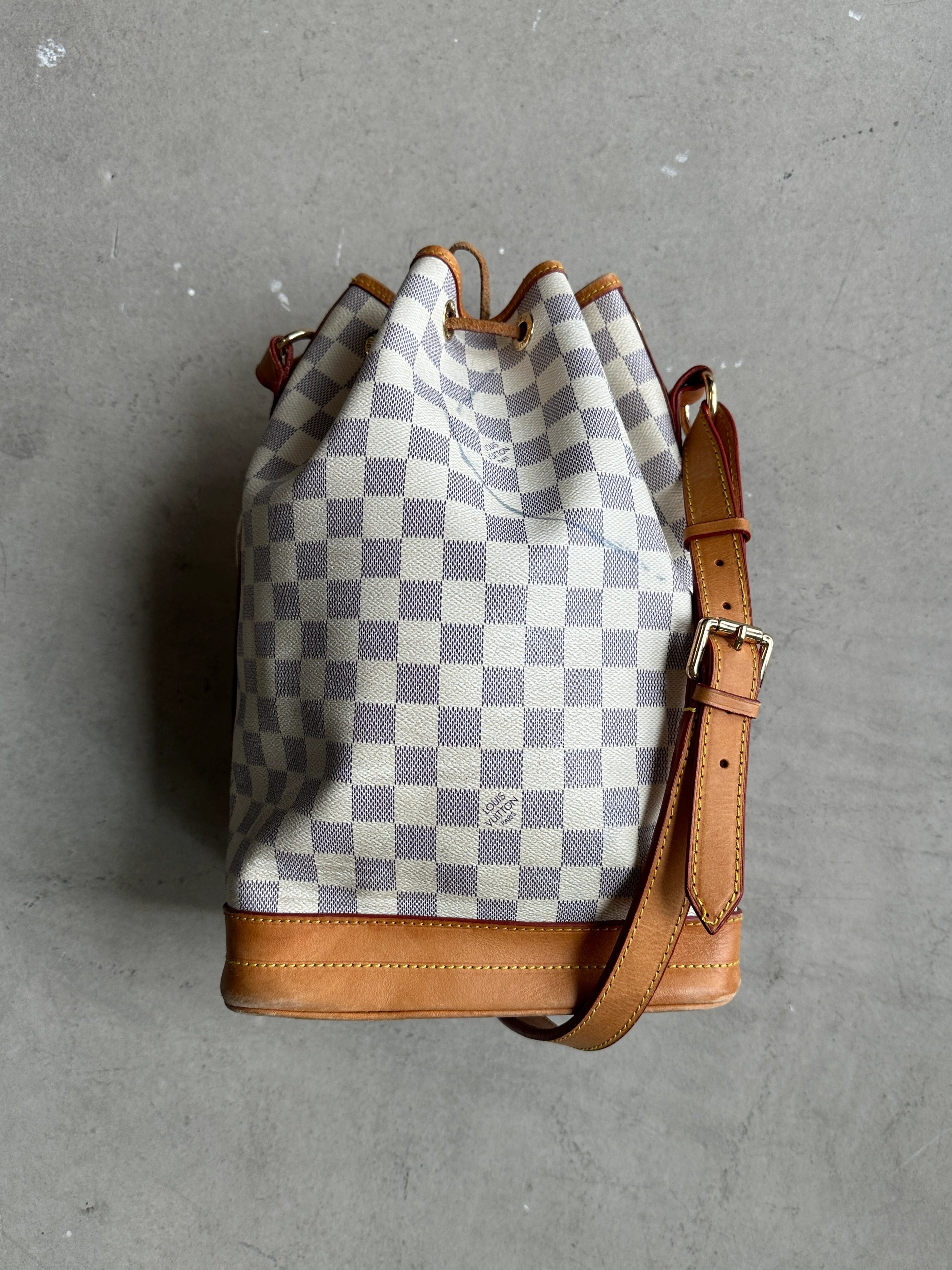 LOUIS VUITTON - 1998 NOÉ DAMIER AZUR COATED CANVAS BUCKET BAG