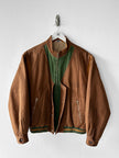 SPANISH LABEL 1980s 2 in 1 BOMBER JACKET WITH ZIP OFF SLEEVE