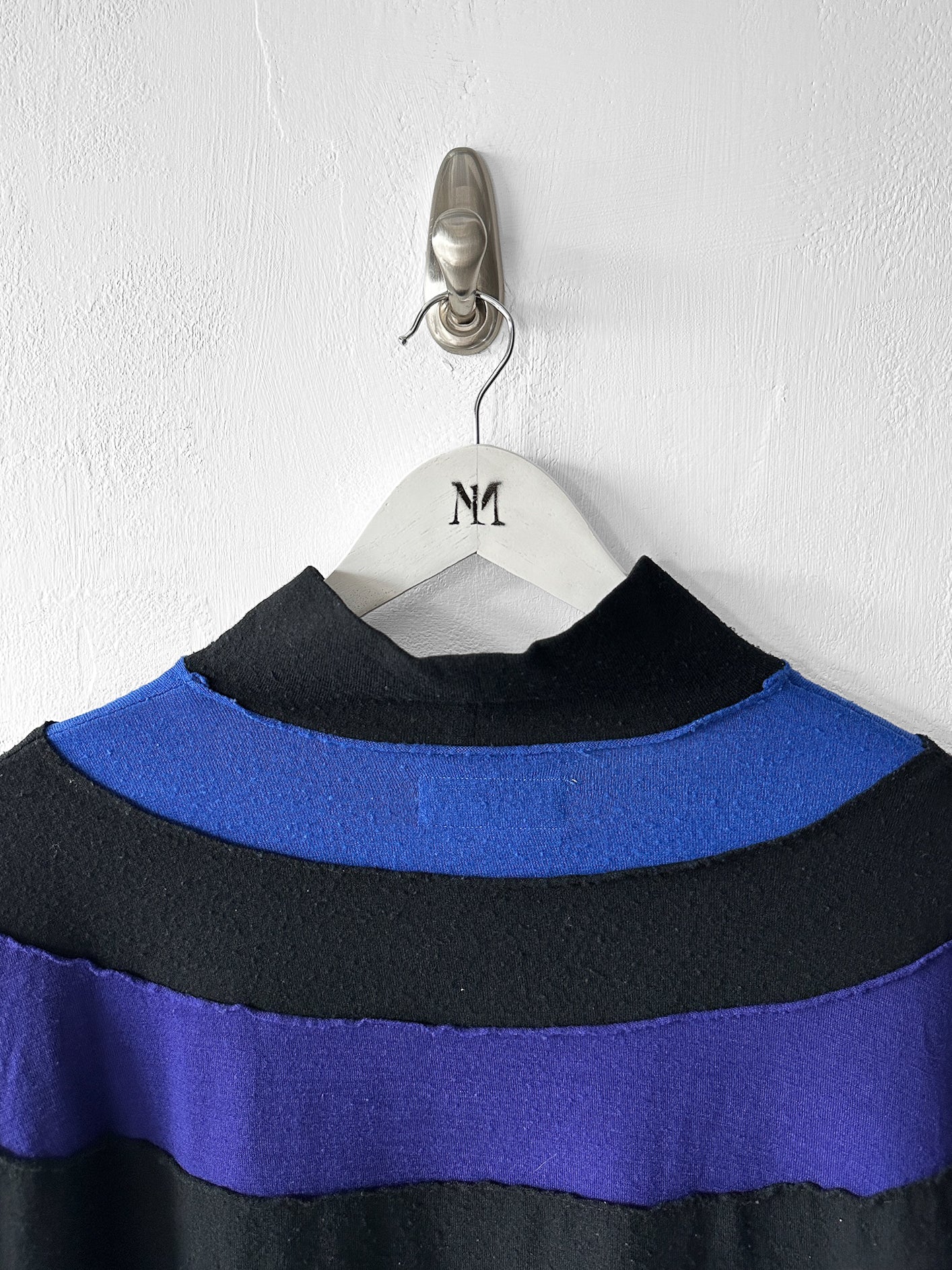 YOHJI YAMAMOTO - early 2000s STRIPED OVERSIZED KNIT JUMPER