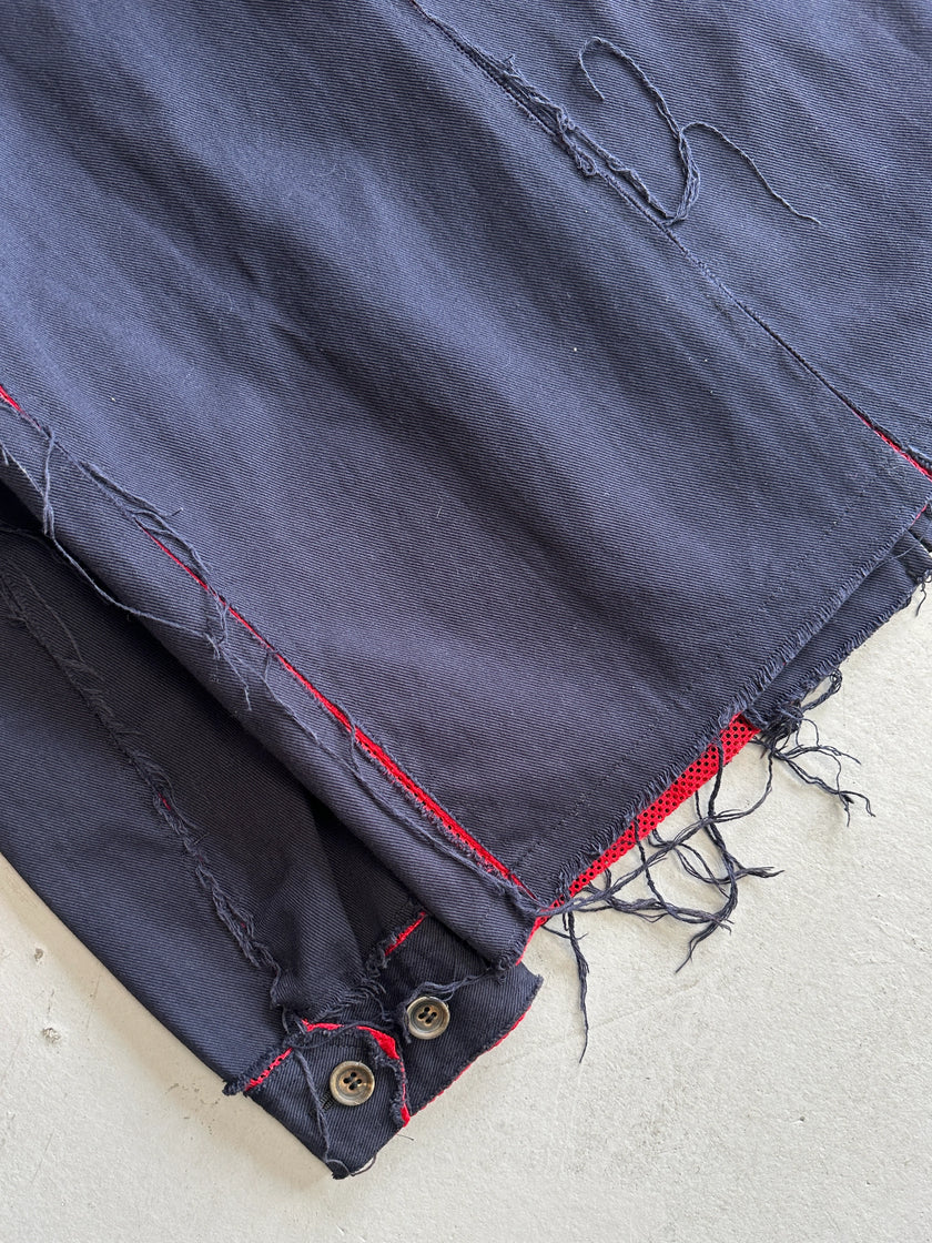 COMME DES GARÇONS - S/S 2003 MESH DETAIL ZIPPED JACKET