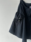 JEAN PAUL GAULTIER - 2000s PANELED SKIRT WITH FRAYED HEM DETAILS
