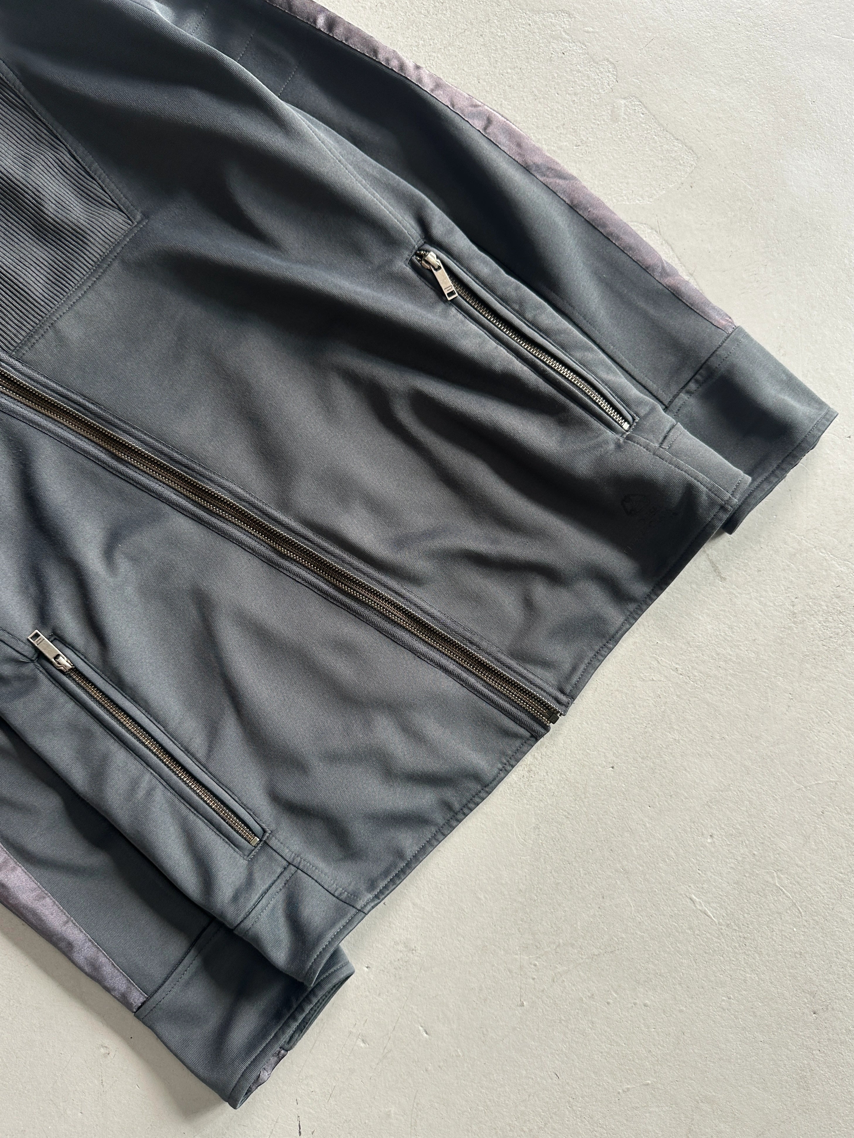 DIESEL - 2000s HOODED SWEATER WITH DIAGONAL ZIP CLOSURE