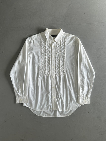 ISSEY MIYAKE - S/S 2005 KNOT FRONT PANEL LONG SLEEVE SHIRT